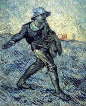 Vincent Van Gogh : The Sower(after Millet)